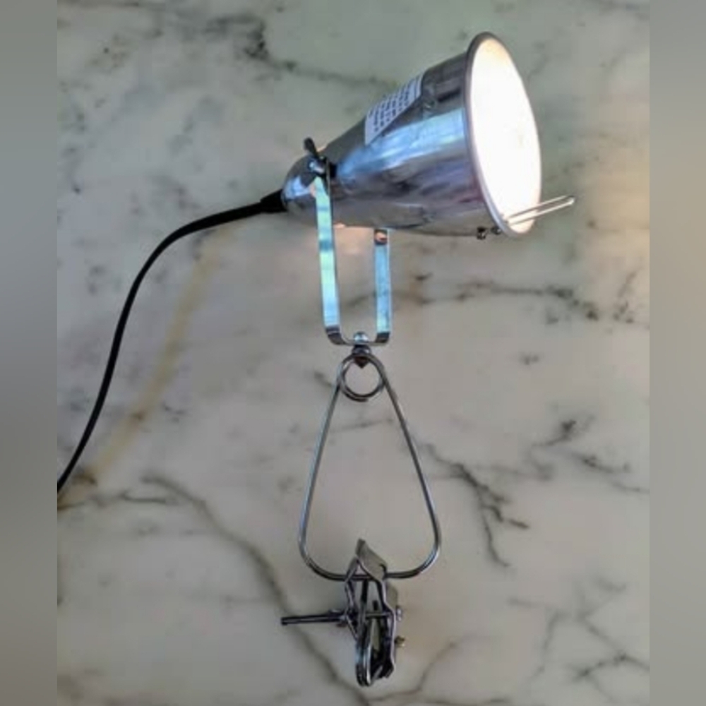 Vintage IKEA K0201 FAS Aluminum Adjustable Clip On Portable Lamp.